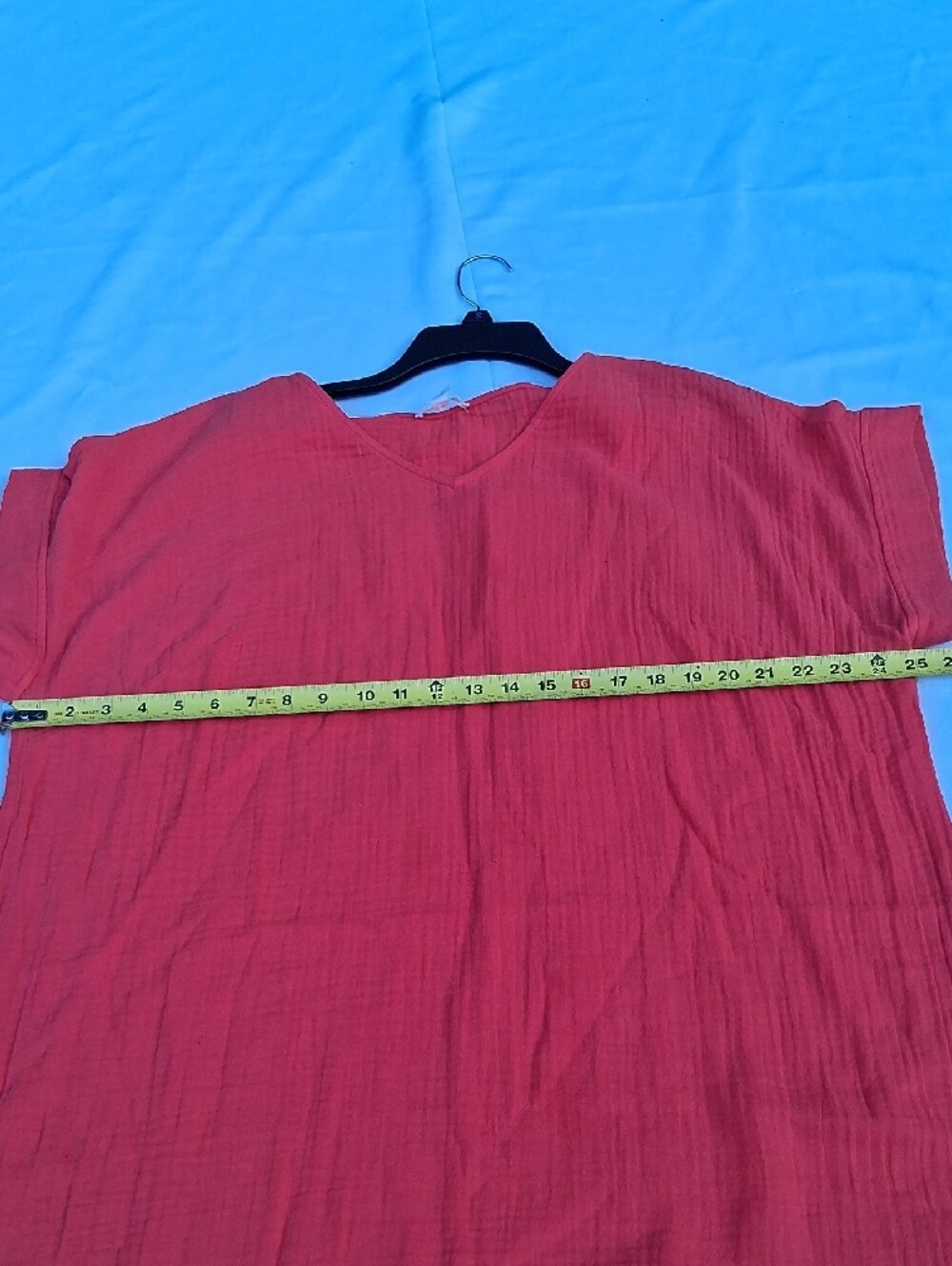 Eileen Fisher Coral Midi V-Neck Short Sleeve Dress 100% Organic Cotton - Picture 11 of 16